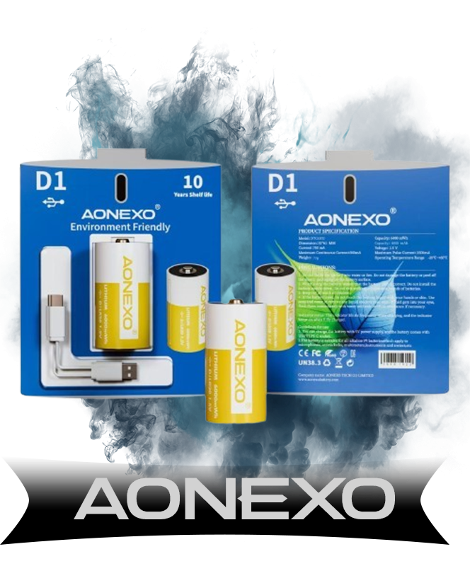 Aonexo D - 6000mAh Rechargeable...